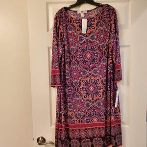 Fun, Colorful Jersey Dress NWT